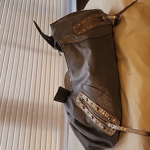 PRITZI LEATHER HANDBAG - Picture 1 of 4